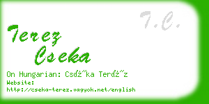 terez cseka business card